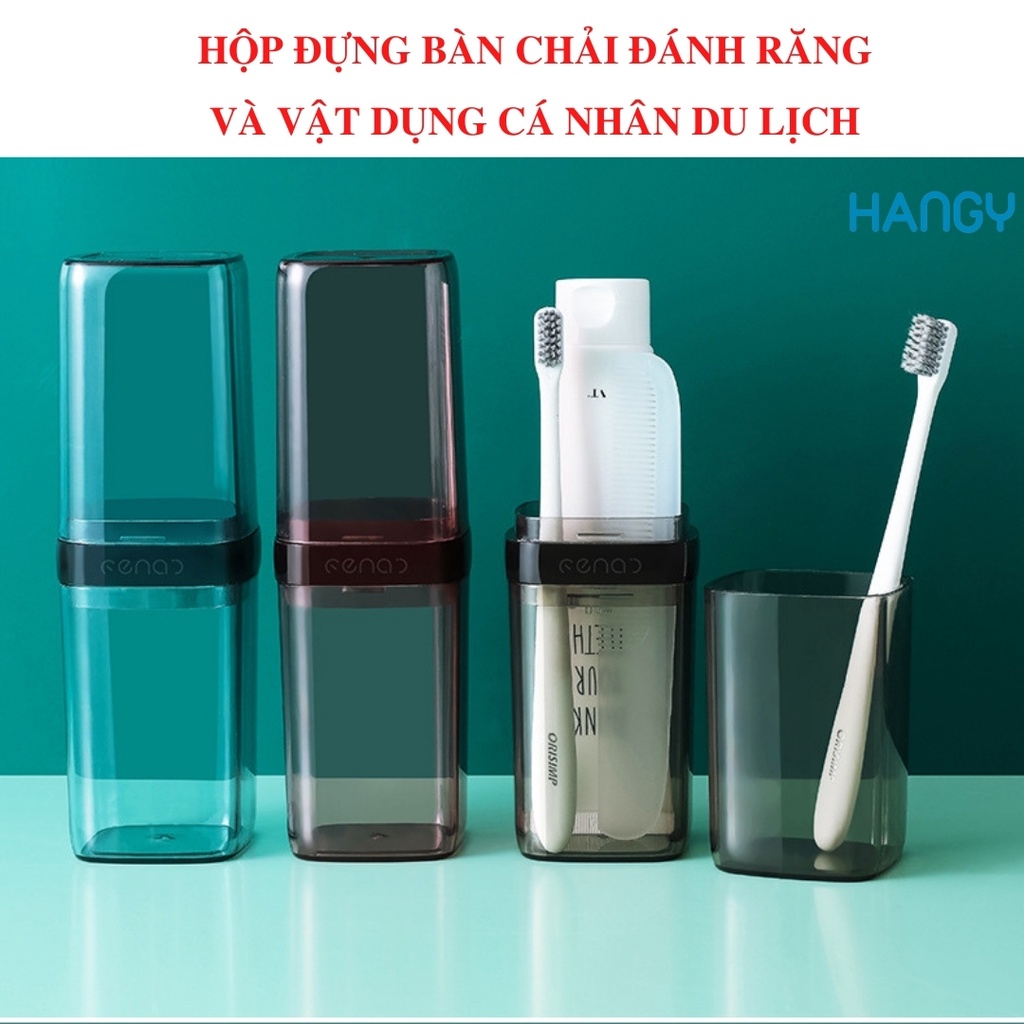 Cốc đựng bàn chải kem đánh răng và vật dụng cá nhân du lịch RENAI HANGY