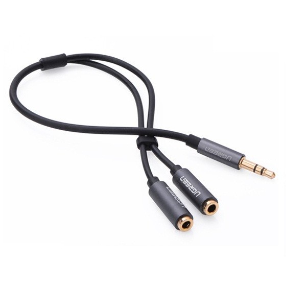 Cáp chia Audio 1 ra 2 chuẩn 3.5mm chính Hãng Ugreen 10532