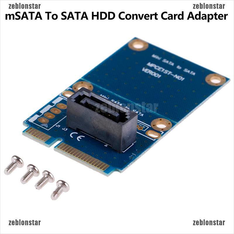 ❤star 1Pc mSATA PCI-e Express SATA SSD Slot To 7 Pin SATA HDD Convert Card Adapter ▲▲