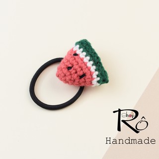 Dây cột tóc đẹp, dễ thương cho bé gái hình miếng dưa hấu, cột tóc Handmade [Hàng sẵn-Ảnh thật]