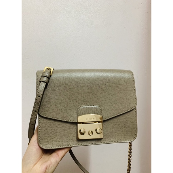 (HÀNG CHUẨN AUTH 100% )THANH LÝ TÚI FURLA SIZE 21 MÀU SABBIA