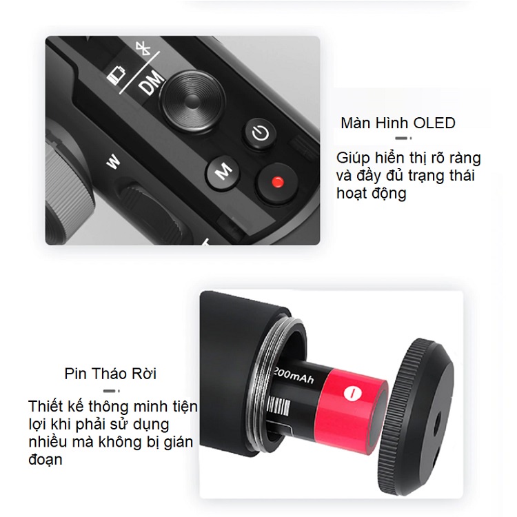 Gimbal Chống Rung Tuyệt Đối Smart XR, Chính Hãng AOCHUAN, Tay Cầm Có 3 Trục Hỗ Trợ Quay Video Chụp Ảnh, Vlog, Livestream