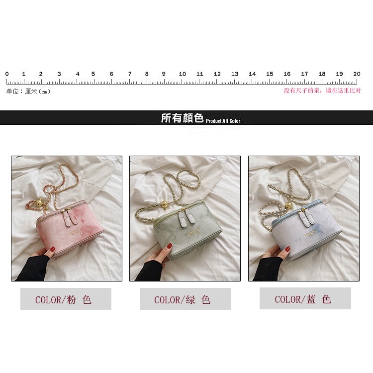 Túi Đeo JASMIN NOIR Chéo Da PU Phối Dây Xích Thời Trang Nữ Sành Điệu