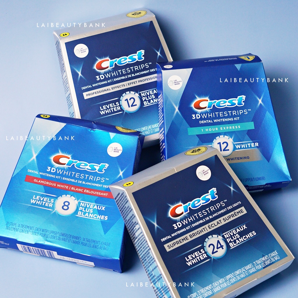 Miếng dán trắng răng CREST 3D WHITESTRIPS