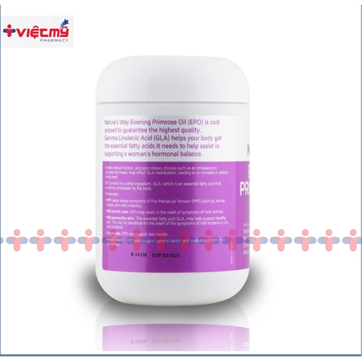 Nature's Way Evening Primrose Oil 1000mg - Hỗ trợ da và nội tiết