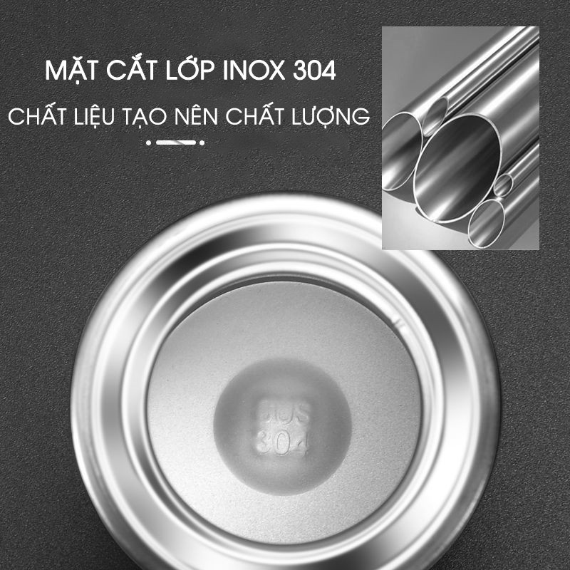 Bình giữ nhiệt 500ml thiết kế nắp cốc đi kèm tiện lợi cao cấp BWB-008