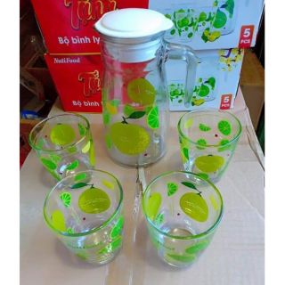 XẢ KHO khuyến mãi đi nhanh 30 bộ bình ly thủy tinh cao cấp. Hàng tặng nutrifood.