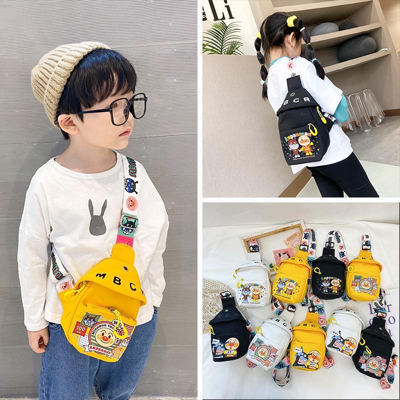 Túi đeo chéo ngực bằng vải canvas in họa tiết hoạt hình thời trang cho trẻ mẫu giáo | BigBuy360 - bigbuy360.vn