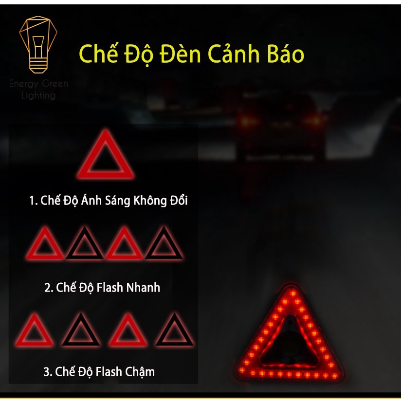 Đèn Pha Led Energy Green Lighting Chiếu Sáng Cảnh Báo Nguy Hiểm Pin Sạc Tích Điện Tích Hợp Năng Lượng Mặt Trời XF-8819