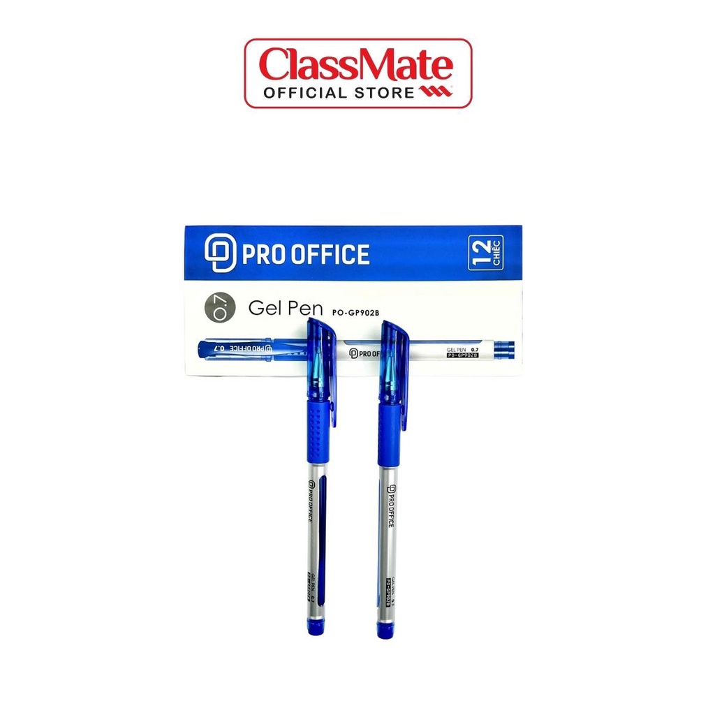 Hộp 12 Chiếc Bút Gel PRO OFFICE 0.7mm Khô Nhanh, Mực Đều, Viết Êm Tay PO-GP902