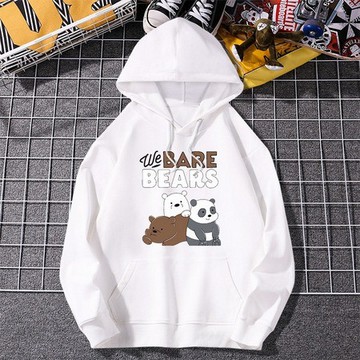 Áo Hoodie Họa Tiết Hoạt Hình We Bare Bears Dễ Thương Cho Bé