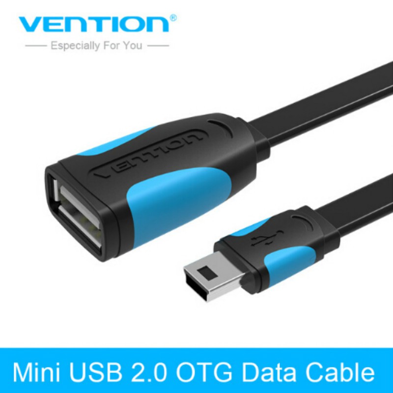 Cáp OTG vention Mini USB 2.0 Type A cho điện thoại/ máy tính bảng