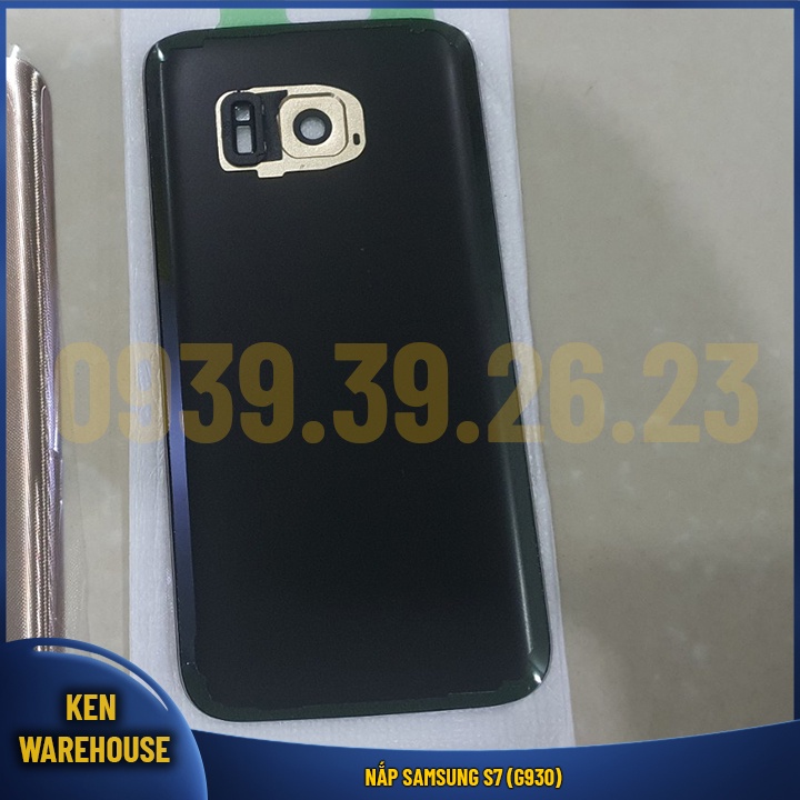 Vỏ nắp lưng điện thoại Samsung Galaxy S7 G930 có cụm kính camera và keo dán hàng linh kiện - KEN warehouse
