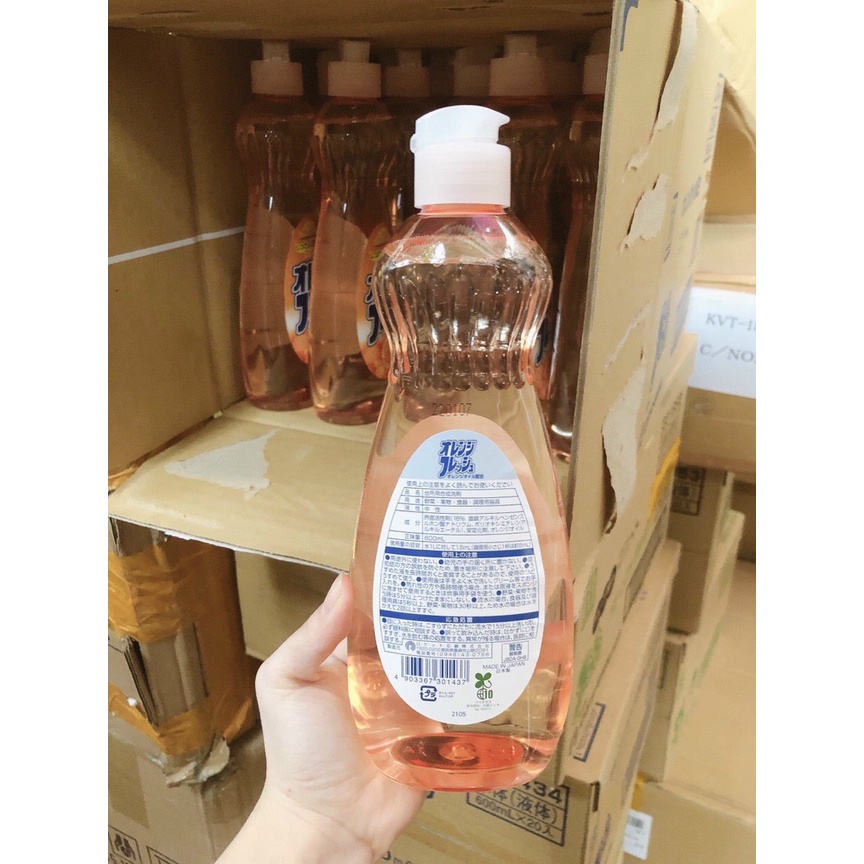 Nước rửa bát hữu cơ Rocket Nhật Bản 600ml hương hoa quả