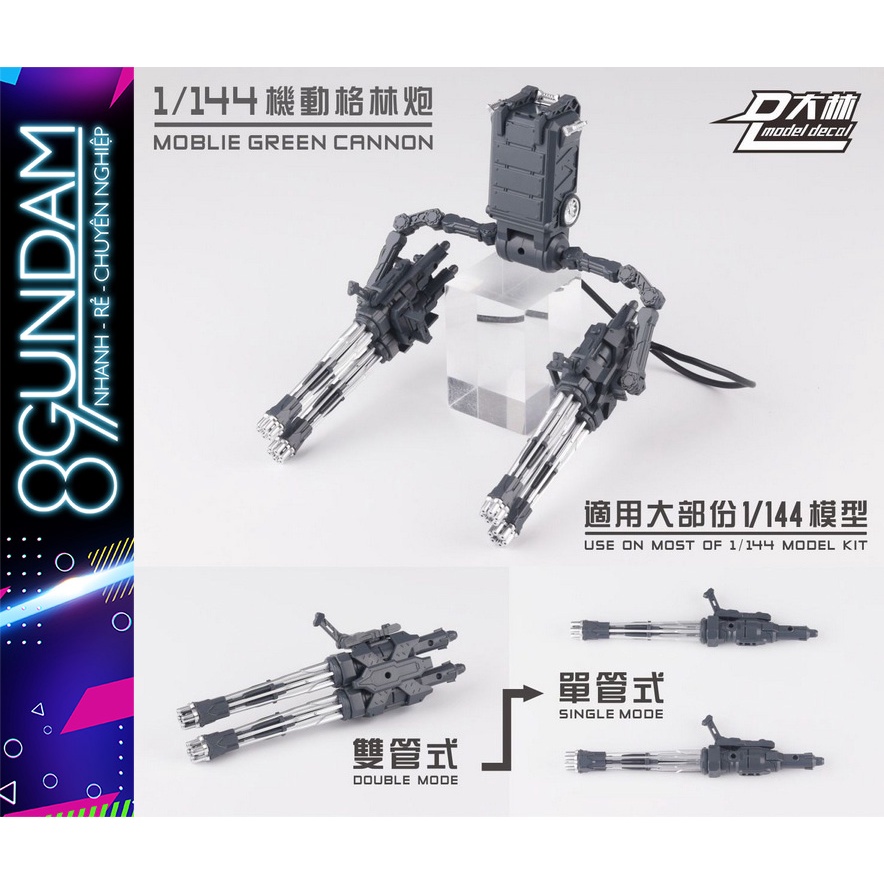 Mô Hình Lắp Ráp Trang Bị Mobile Green Cannon cho HG RG Gundams & Mechagirls