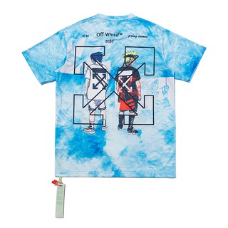Áo Thun Off-White Tay Ngắn Chất Cotton In Hoạt Hình Thời Trang
