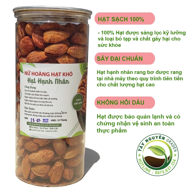 500g Hạnh nhân rang bơ vỡ mỏng - hạt hạnh nhân rang bơ thơm ngon - Nông sản sạch Tây Nguyên