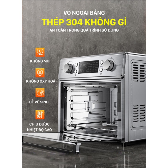 Nồi chiên không dầu điện tử đa chức năng 15L ROLER RA-3119A