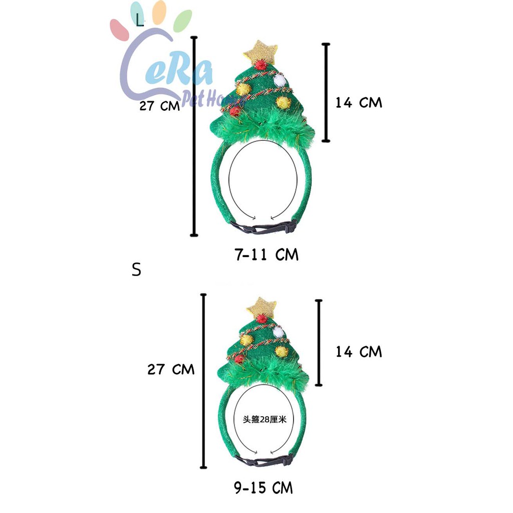 Lược Cài Cây Thông Noel Xanh - Lược cài Noel 001