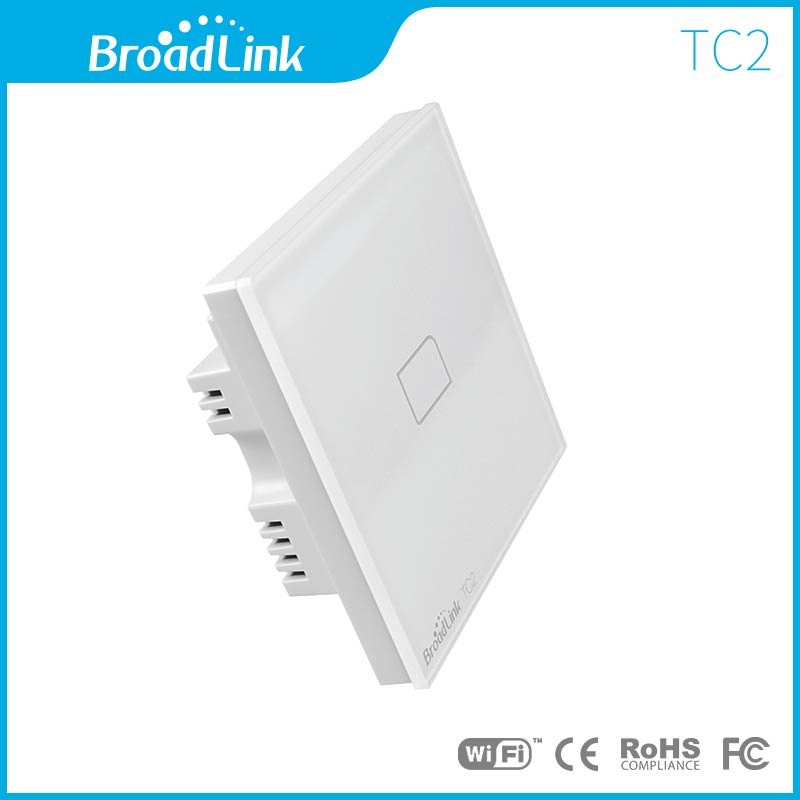 Công tắc cảm ứng, điều khiển từ xa Broadlink TC2 1 Nút BROADLINK TC2 WH/1Gang