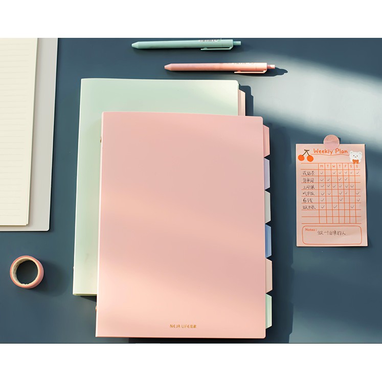 Bìa sổ còng A5- B5 màu pastel xinh xỉu-StudywithNgan-cong04