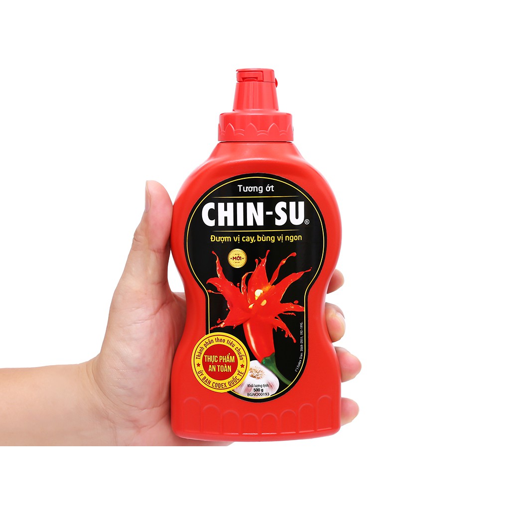 Tương ớt tương cà Chinsu chai 500g