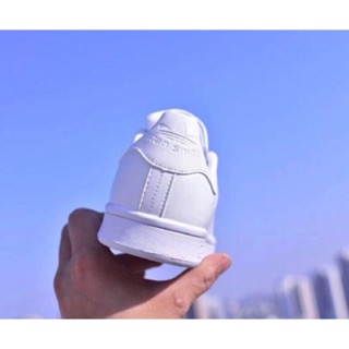 Giày thể thao sneaker Stan Smith Originals Thấp Cổ trắng gót trắng chất da mềm mịn thời trang đi chơi