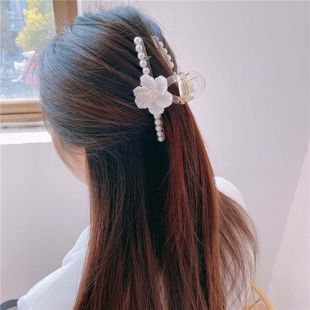 (Hàng Mới Về) Kẹp Tóc Càng Cua Đính Đá Lấp Lánh Cho Nữ