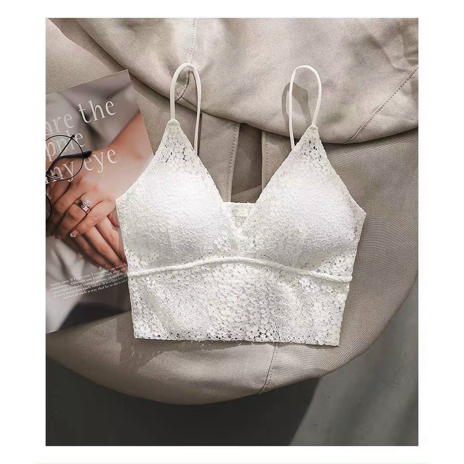Áo Nữ Croptop Ren Hoa, Bra Sexy Siêu Đẹp 990