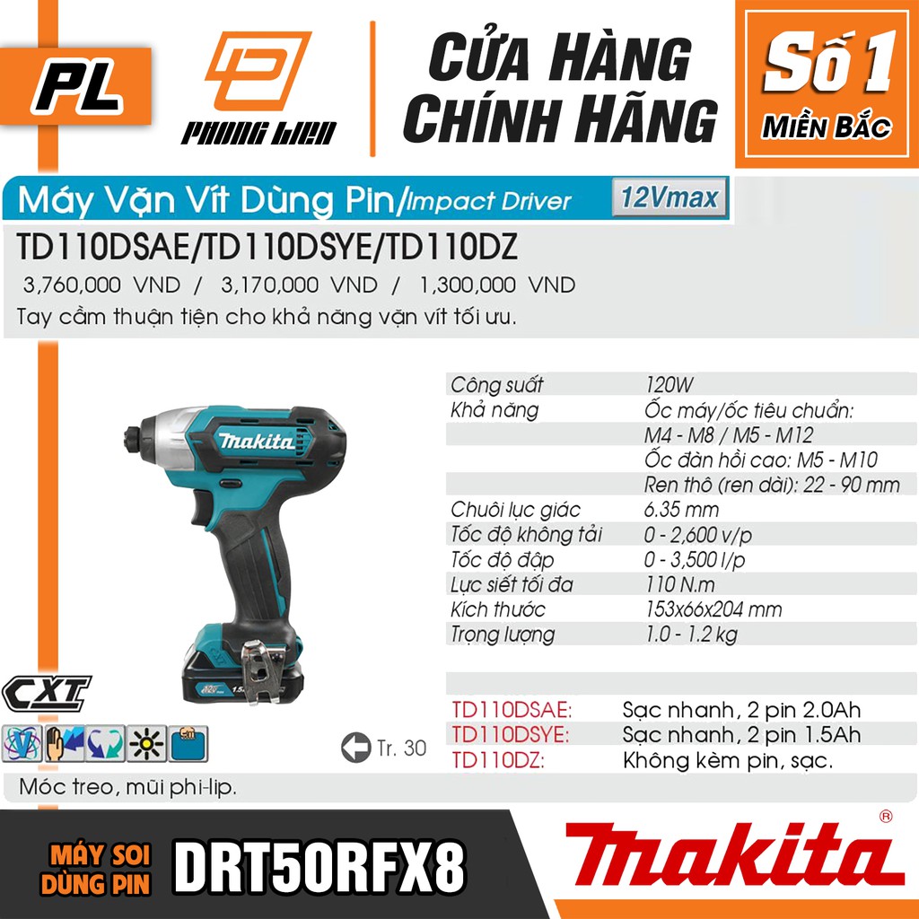 Bộ Sản Phẩm Dùng Pin Makita CLX224S - Hàng Chính Hãng