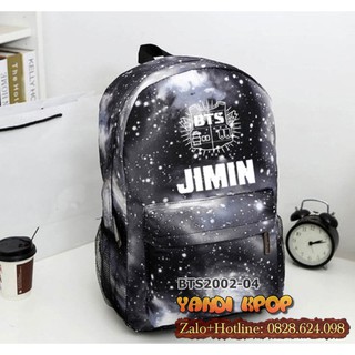 Balo Galaxy BTS Jimin - Vải Canvas Xịn