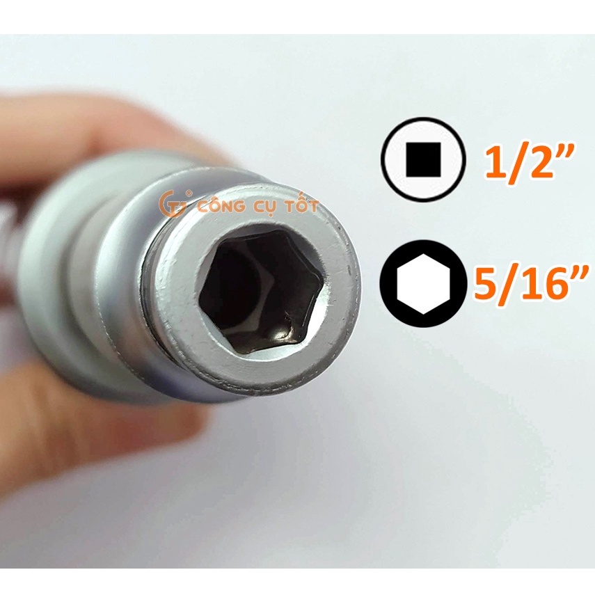 Bộ vít đóng 13pcs ⊕⊖⬡ thép S2 hộp sắt LS+ LS400499
