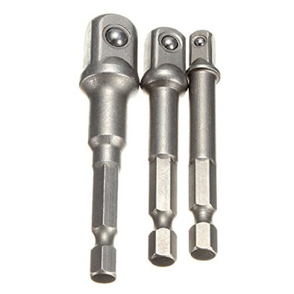 BITS Bộ 3 Đầu Nối Mũi Khoan 1 / 4 &quot;3 / 8&quot; 1 / 2 &quot;