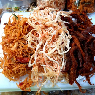 MIX 3 LOẠI KHÔ THỊT : MỰC /BÒ/GÀ /SIÊU HẤP DẪN