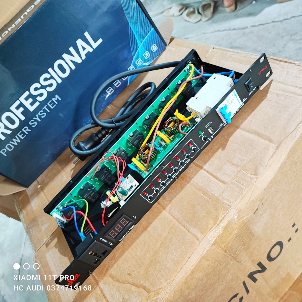 Quản lý nguồn DBX 77 plus 77plus có lọc nguồn khử nhiễu bảo vệ quá tải , ngắn mạch cho hệ thống điện gia đình