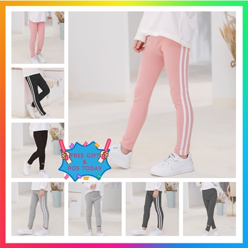 Quần legging kẻ sọc xinh xắn dễ thương dành cho bé từ 2-11 tuổi