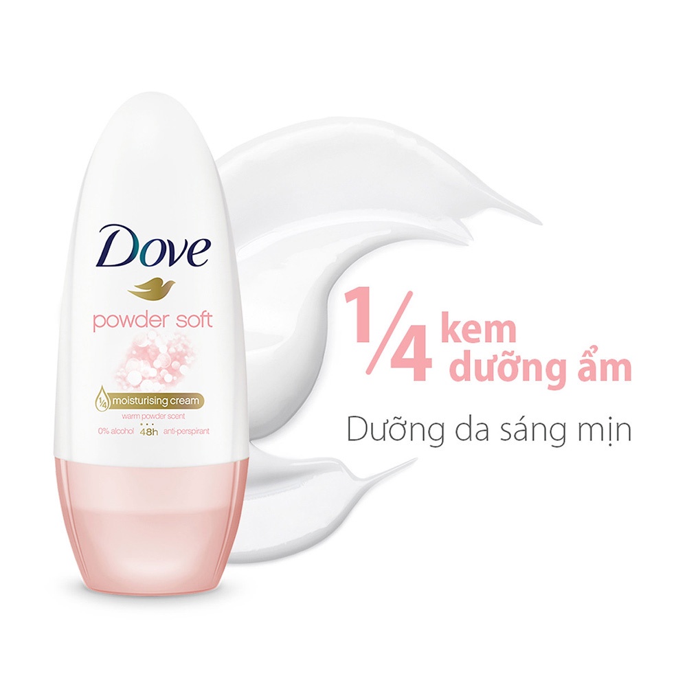 Lăn Khử Mùi Dove Powder Soft Hương Phấn Thơm 40ml Powder Soft - Warm Powder Scent