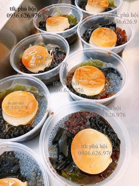 100 Hộp tròn PP 350ml đựng chè đựng canh ( kèm nắp - 100 bộ) | BigBuy360 - bigbuy360.vn