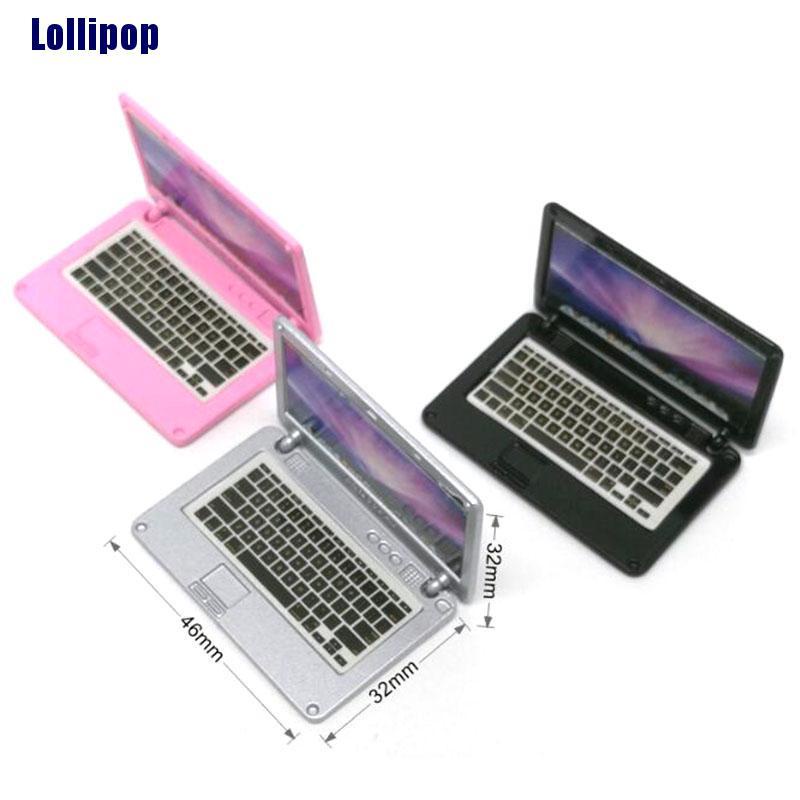 Mô hình laptop mini dành cho nhà búp bê tỉ lệ 1:12