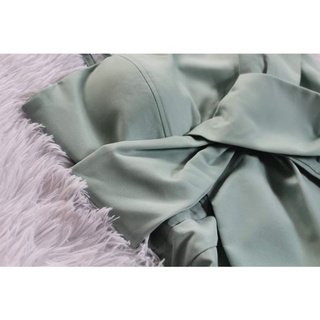 Jumsuit 2 dây nơ ngực dáng dài