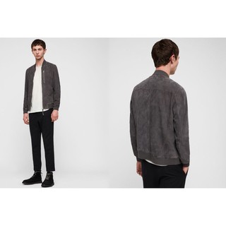 [ẢNH THẬT] [FREESHIP] Áo khoác Bomber da lộn phối zip