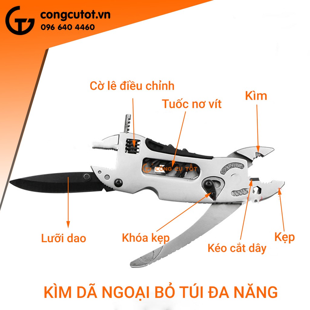 Kìm đa năng bỏ túi GT1430