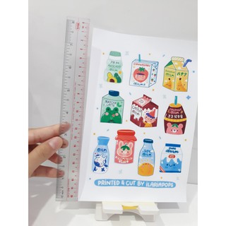 sticker đồ uống siêu cute
