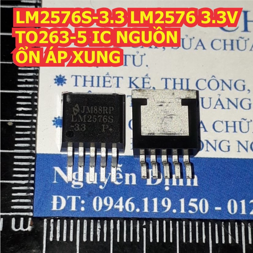 5 con LM2576S-3.3 LM2576 2576 3.3V TO263-5 IC NGUỒN ỔN ÁP XUNG KDE1338
