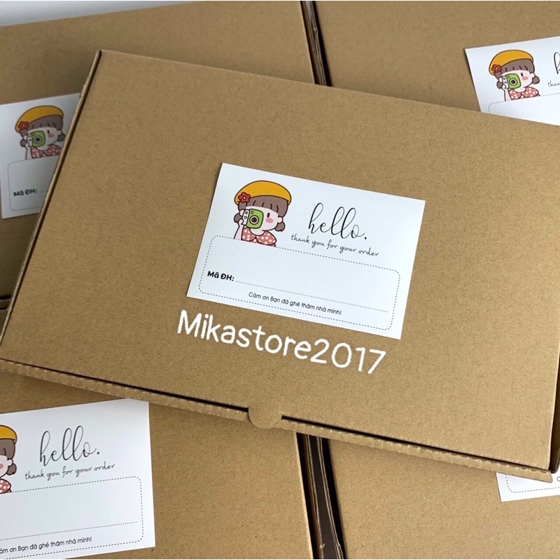 Combo 500 Tem Dán Thank You, Ghi Mã Đơn Hàng