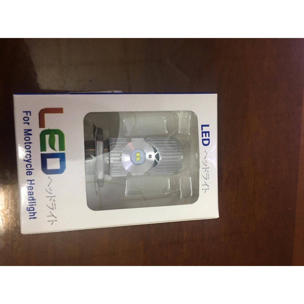 Bóng đèn LED bi thân nhôm chân H4 cho xe máy