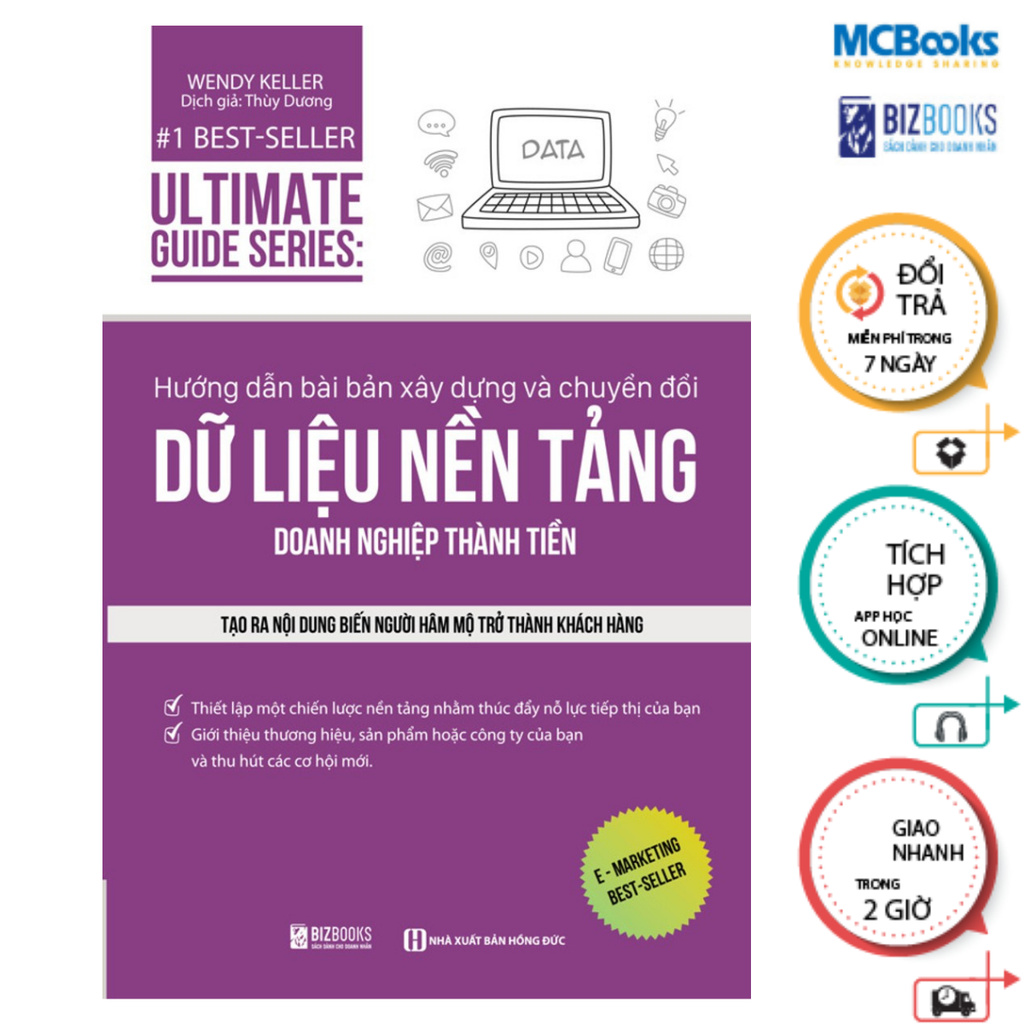 Sách - Ultimate Guide Series: Hướng dẫn bài bản xây dựng về chuyển đổi dữ liệu nền tảng doanh nghiệp thành tiền Mcbooks