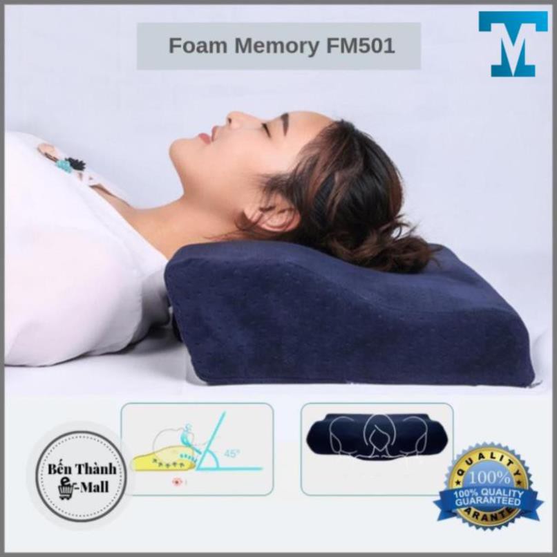 ✈️[Freeship] Gối ngủ nhanh Foam Memory FM501 [Chất liệu cao su non cao cấp]