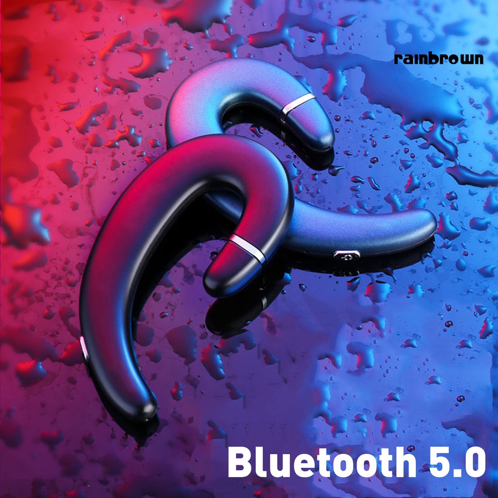 Set 1 Tai Nghe Bluetooth 5.0 Không Dây Móc Vành Tai Chống Thấm Nước