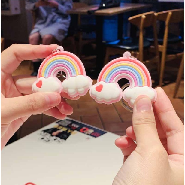 Móc Khóa Cầu Vồng Cute Siêu Rẻ phụ kiện Túi Xách dễ thương - Minkey